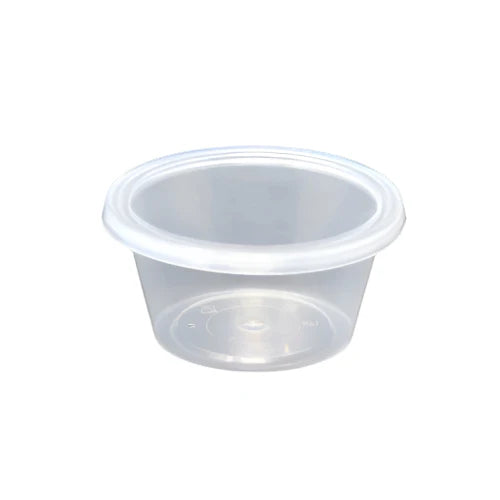 150ml/6oz Microwaveable Clear Plastic Rectangular Food Container with Lid - 500pc
