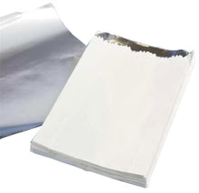 7x9x12 - Hot Food White Foil Lined Bags - 500pcs (Naan Bread, Chicken)