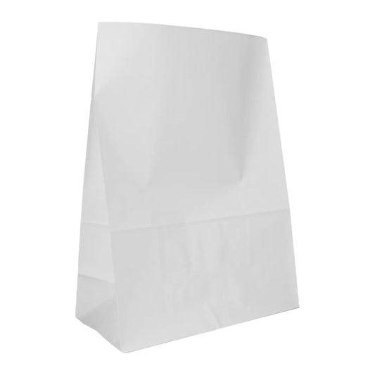 Large (320+170x400mm) White Grab and Go Bags, Qty 250 Bags