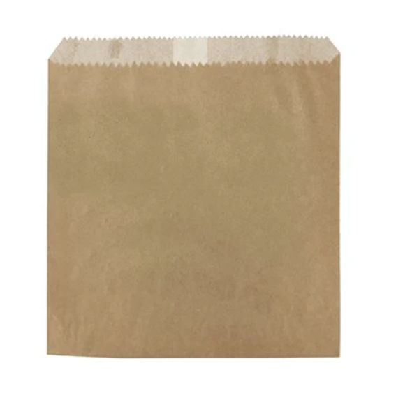Brown Greaseproof Bag 35gm 8x8 - 1000pcs