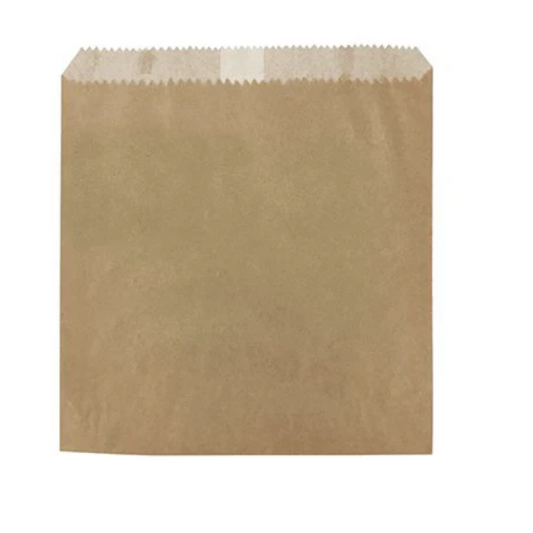 Brown Greaseproof Bag 35gm 8x8 - 1000pcs